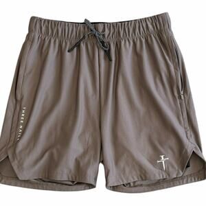 THREE NAILS Men's Pro-Tech Liner Short Deep Taupe Size Medium NWOT